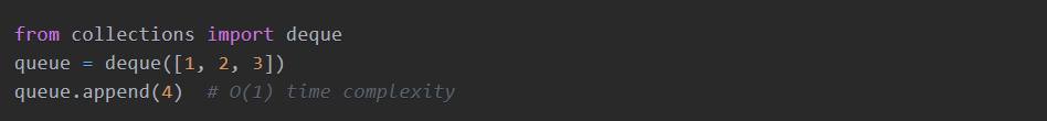 Optimizing Python Code with Advanced Data Structures