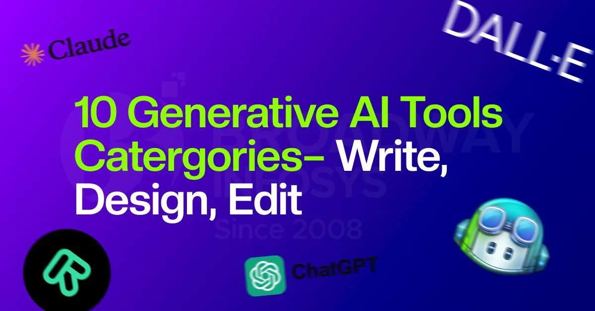 10 categories of the Best Generative AI Tools for Writing, Design, Video, and More