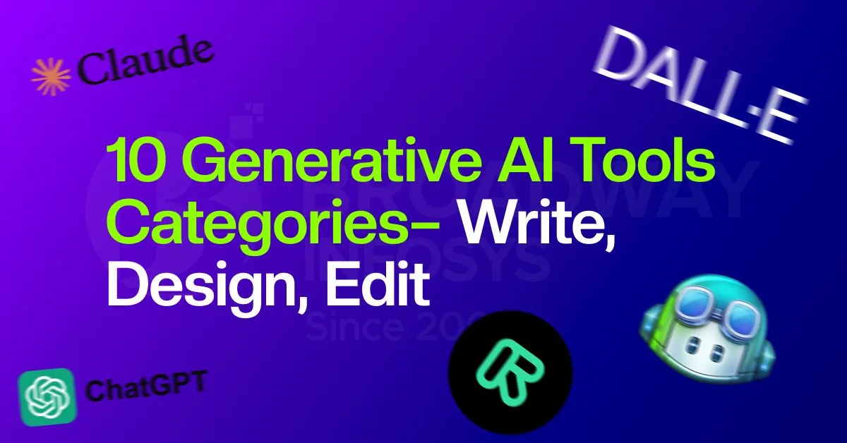 10 categories of the Best Generative AI Tools for Writing, Design, Video, and More