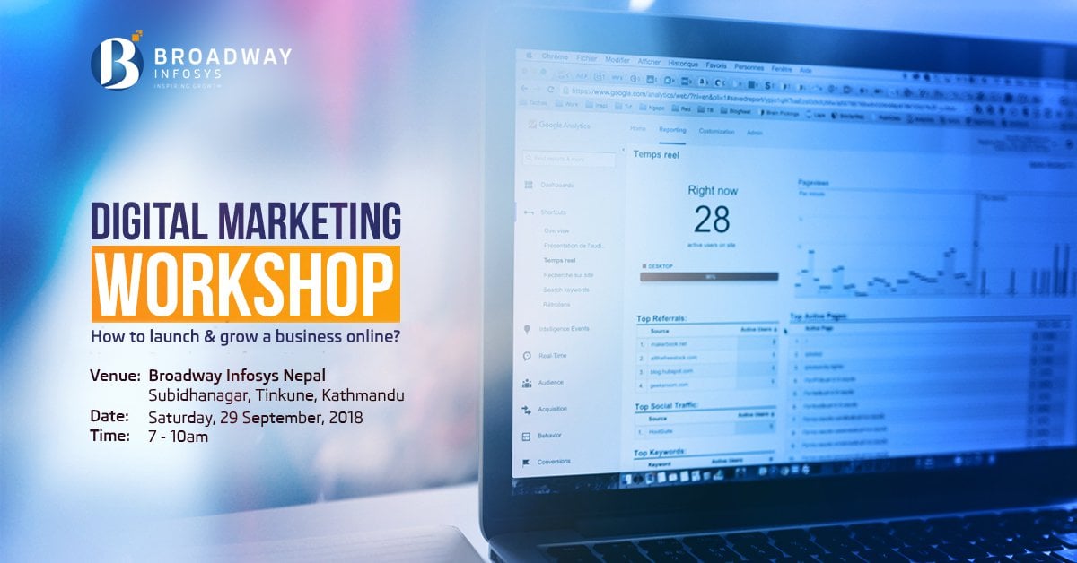 Digital Marketing Workshop – How to Launch & Grow a Business Online