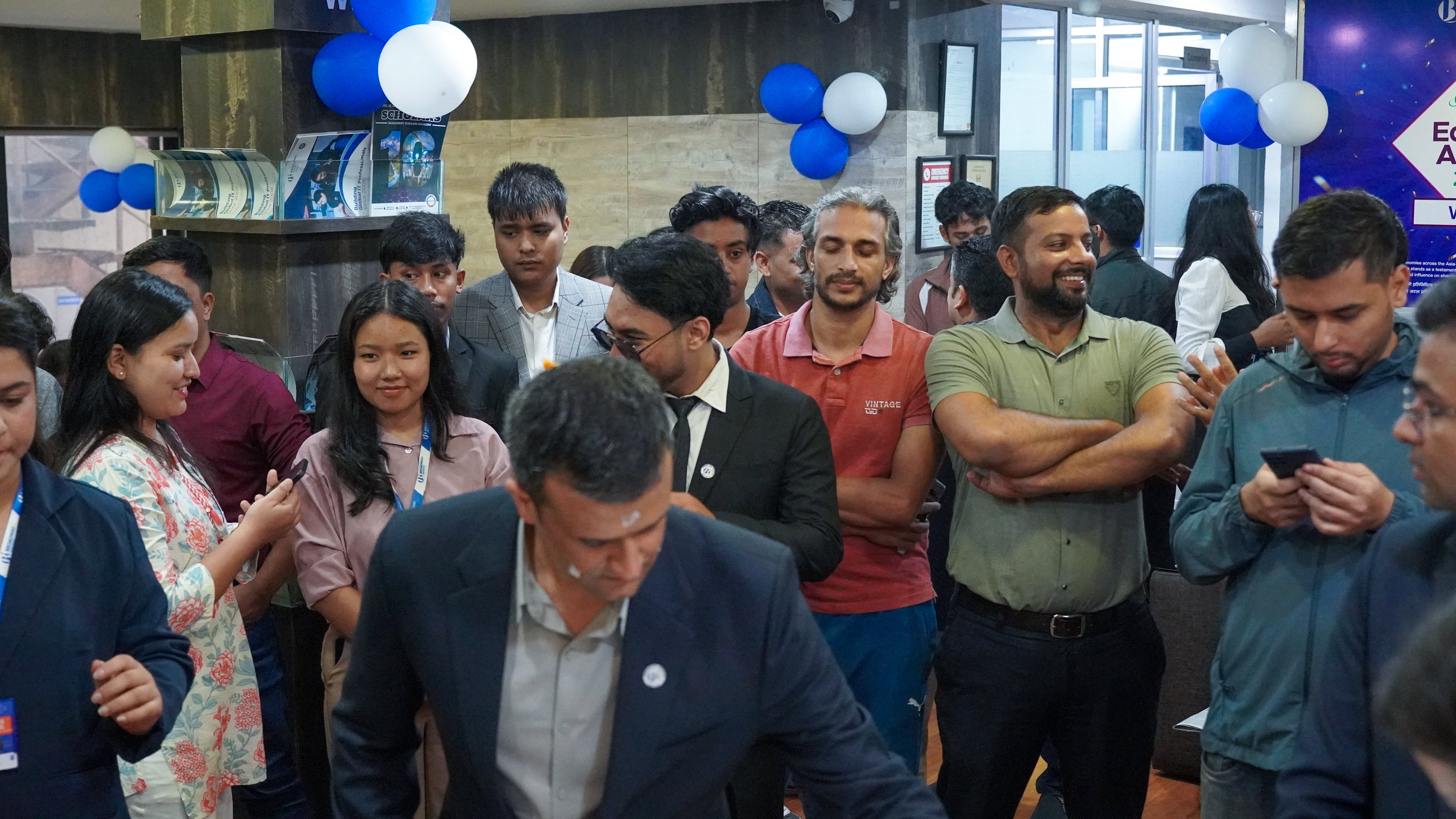 Photos of the teams during Celebration.