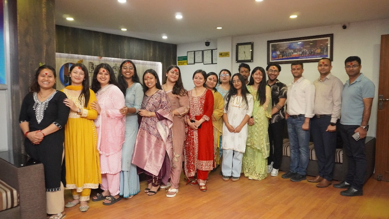 Dashain Tika at Office