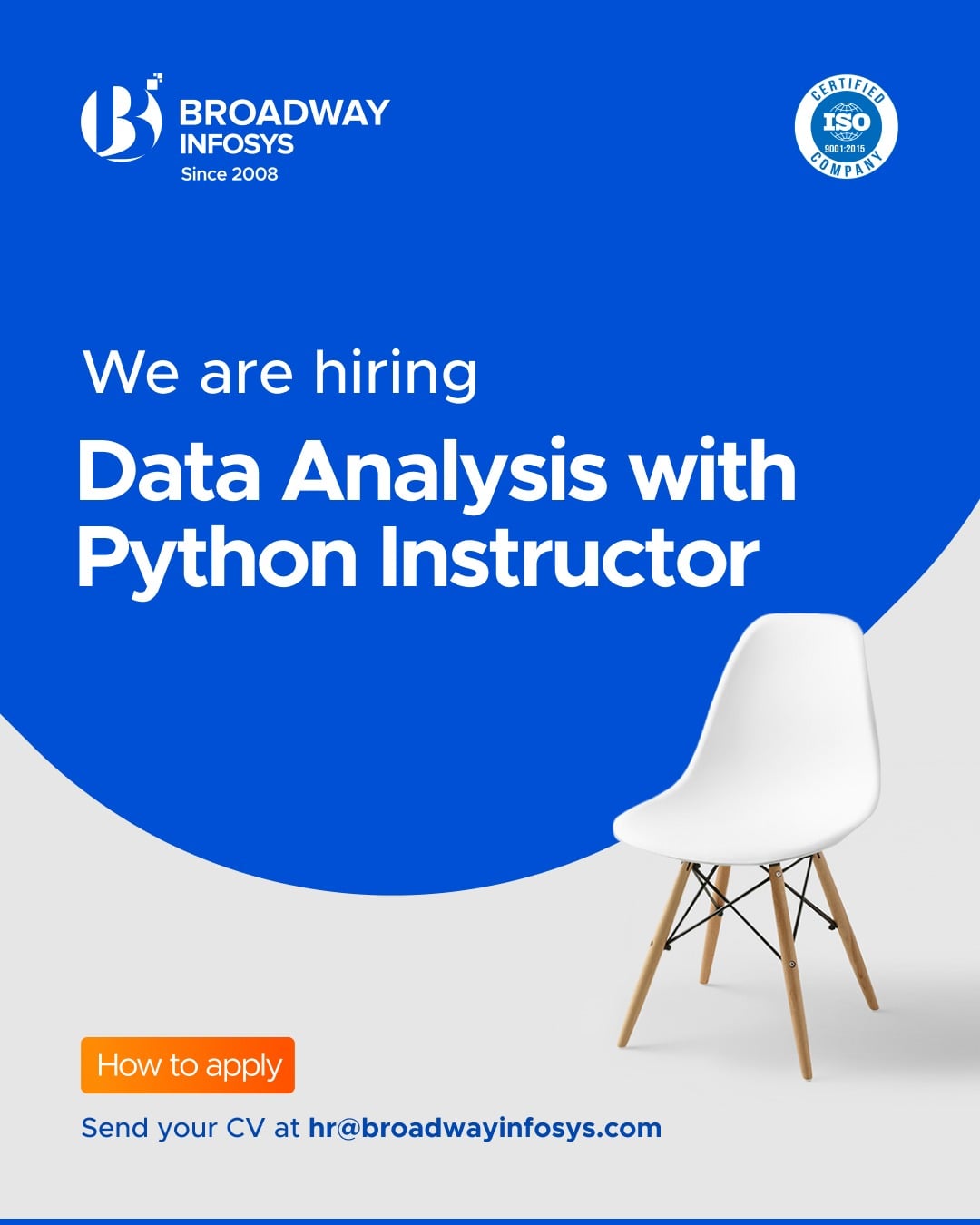 Vacancy for Data Analysis with Python Instructor!