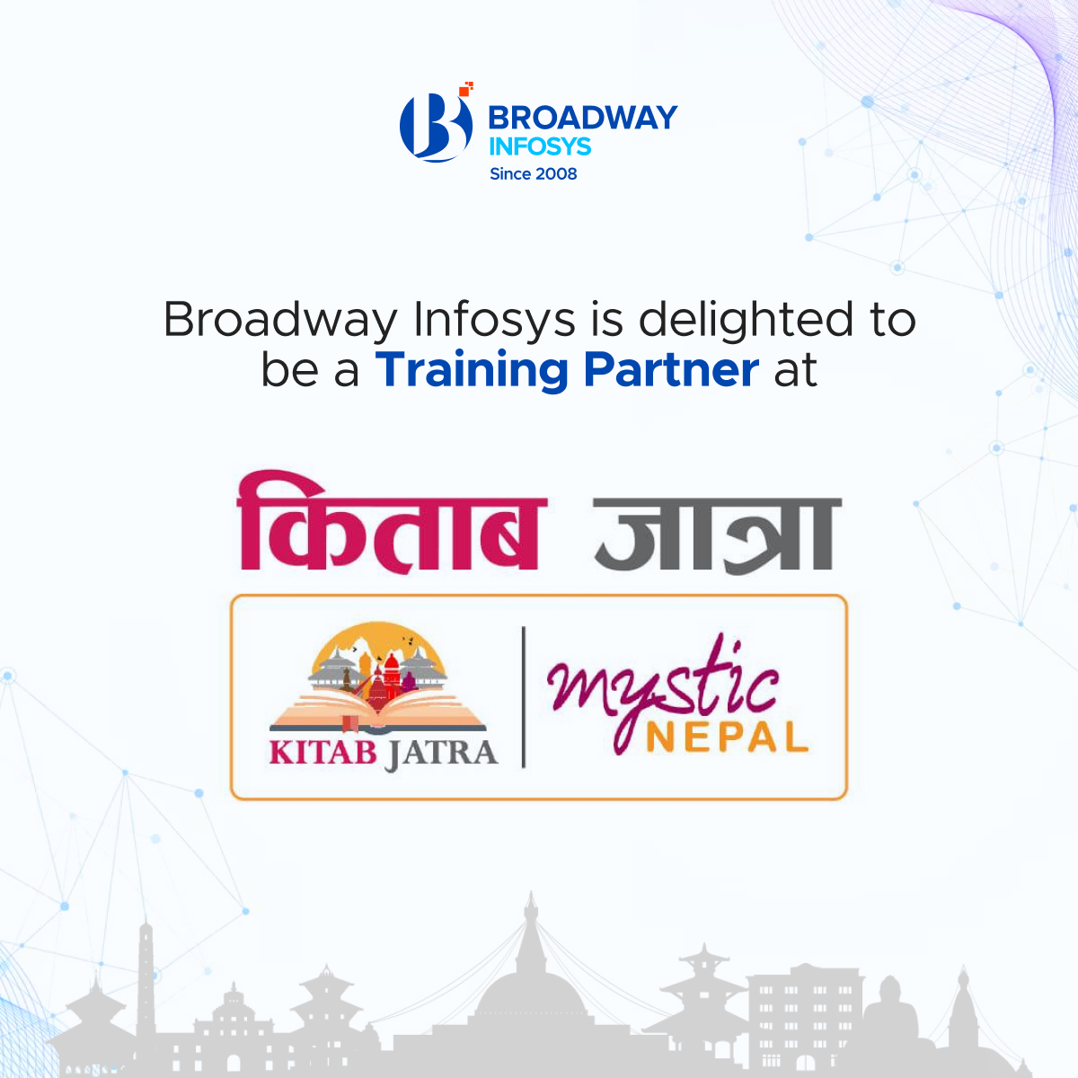 Broadway Infosys as Training Partner for "Kitab Jatra | Mystic Nepal 2082."