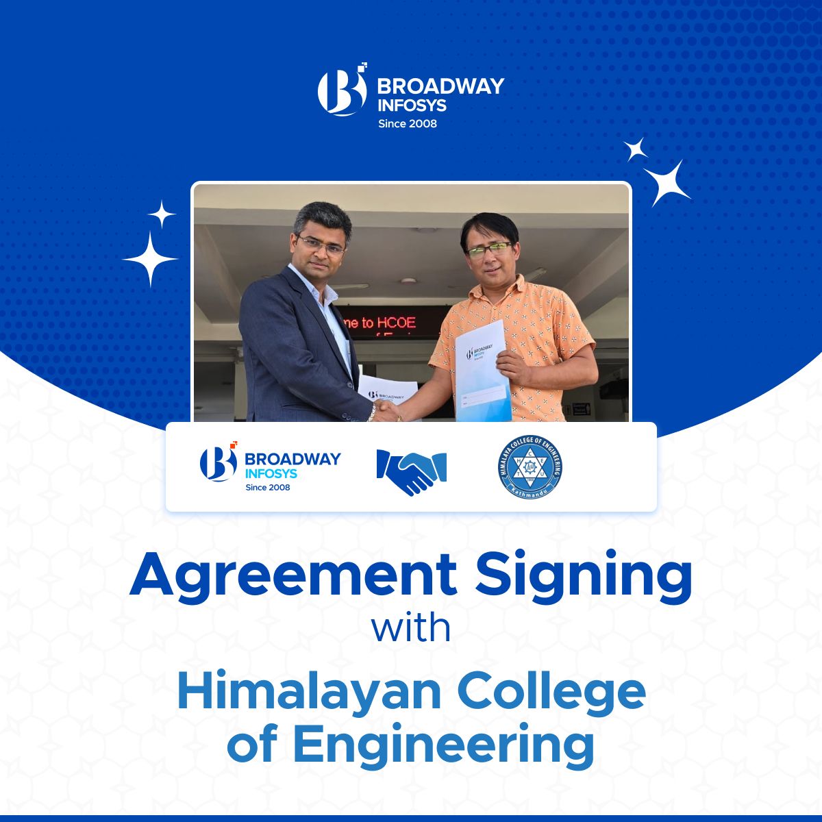 Memorandum of Understanding (MoU) with the Himalayan College of Engineering.