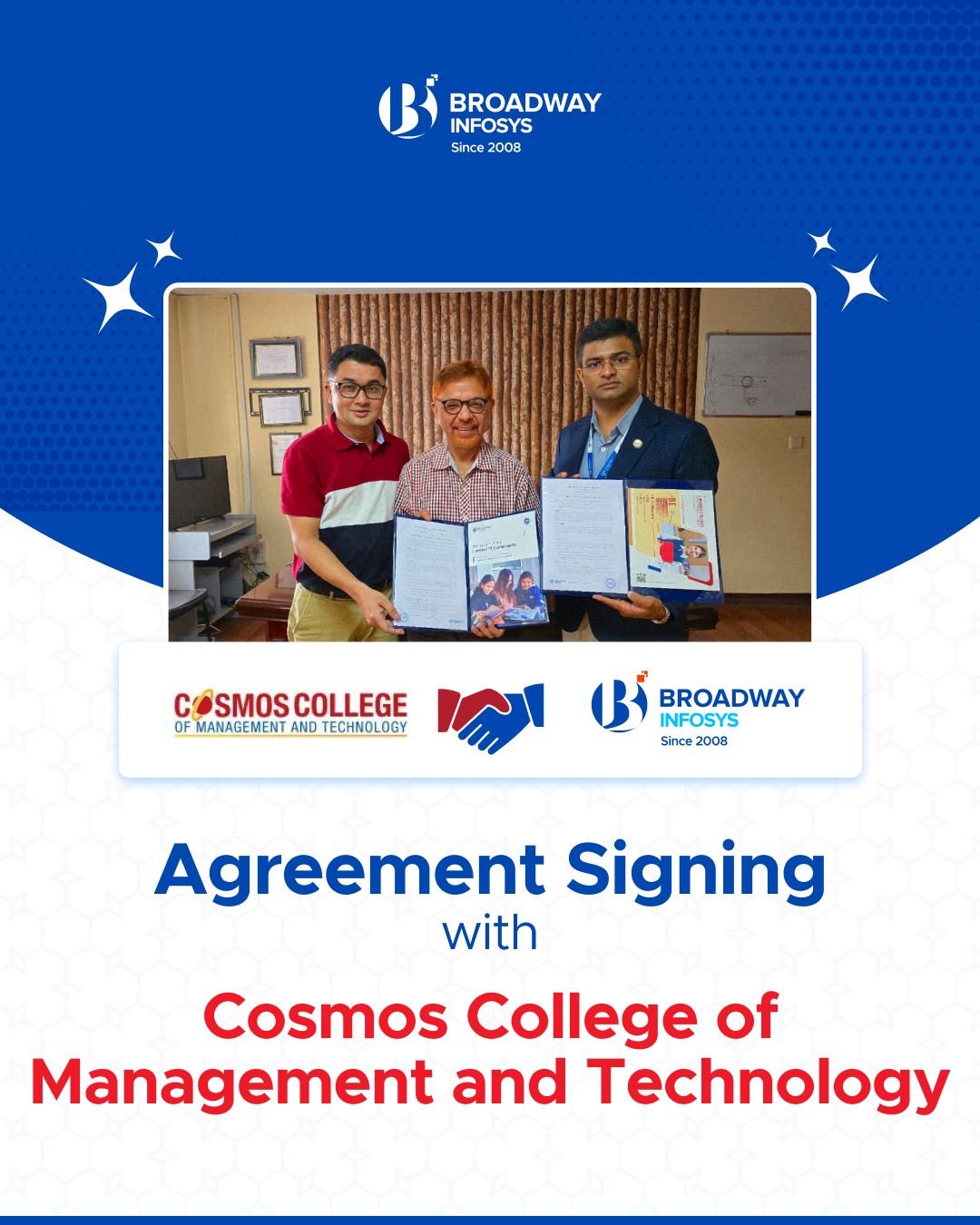 Memorandum of Understanding (MoU) with Cosmos College of Management and Technology