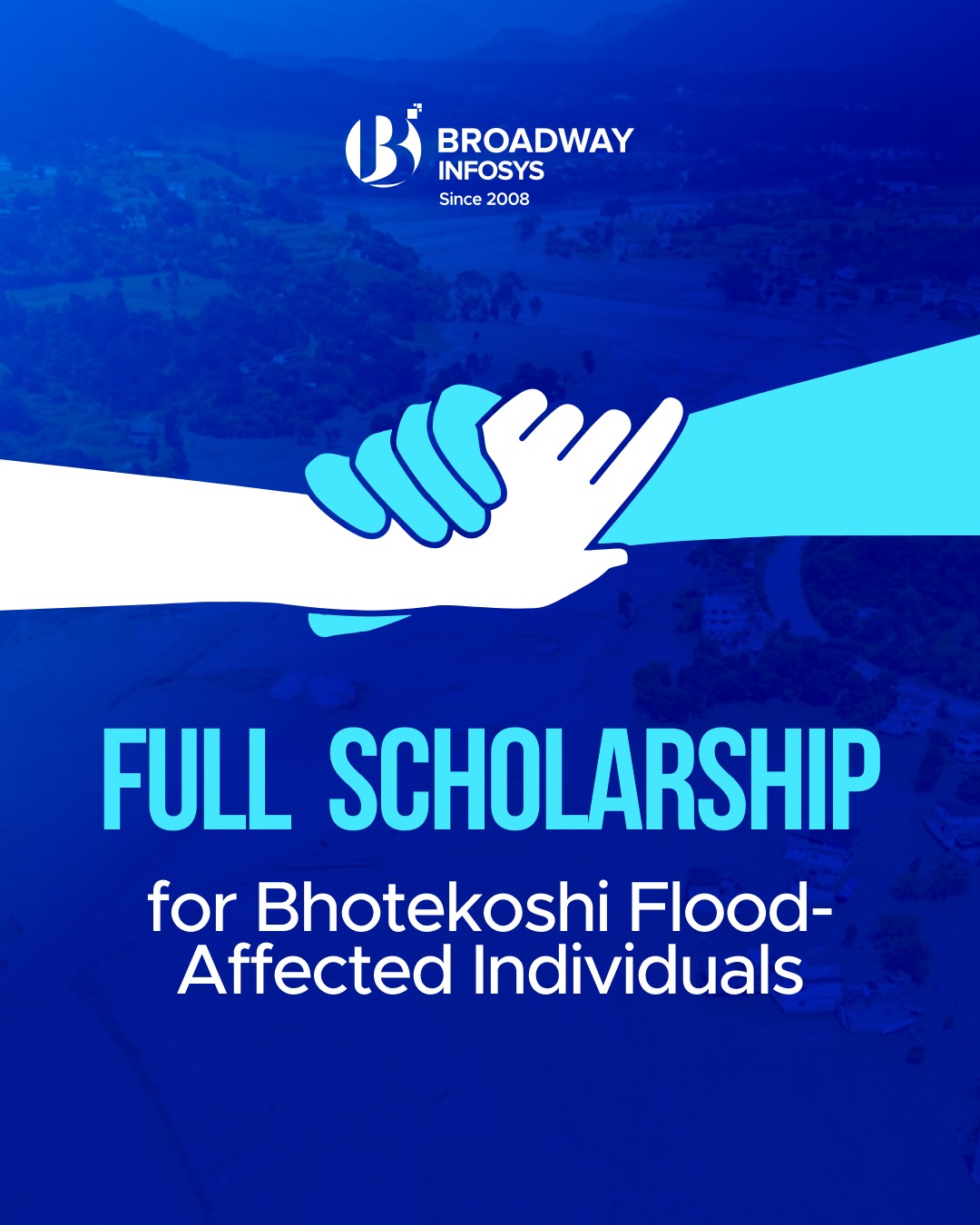 Broadway Infosys Extends Full Scholarships to Individuals Affected by the Bhotekoshi Flood