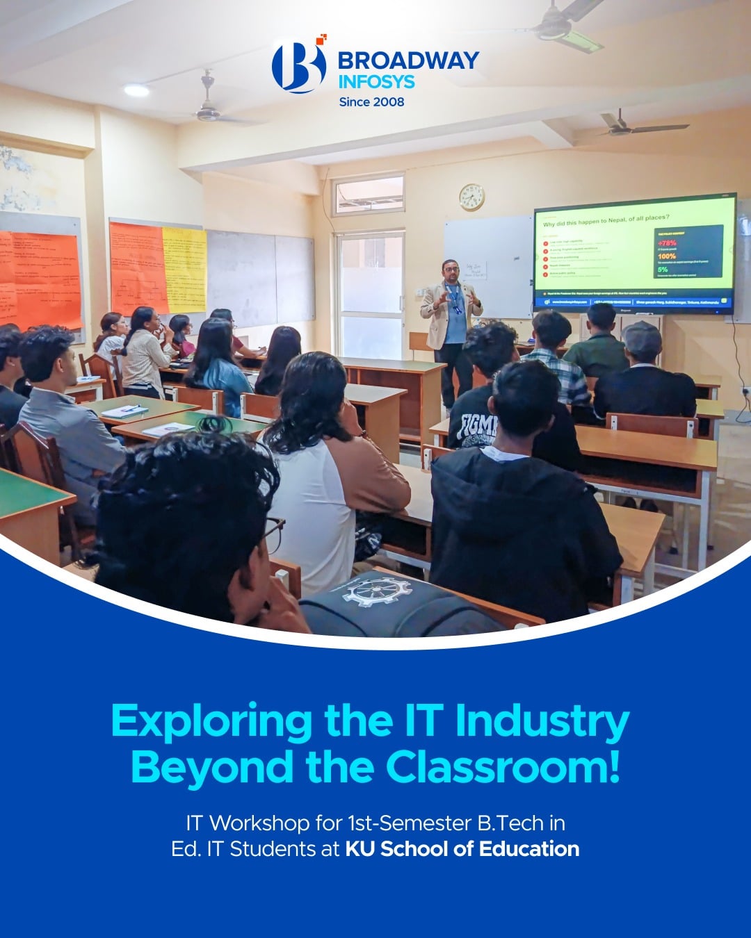 IT Workshop for 1st-Semester BTech in Education Students at Kathmandu University School of Education
