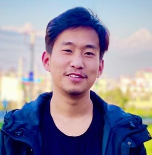 Successful student from Broadway Infosys Mr. ⁨Amod Yakha