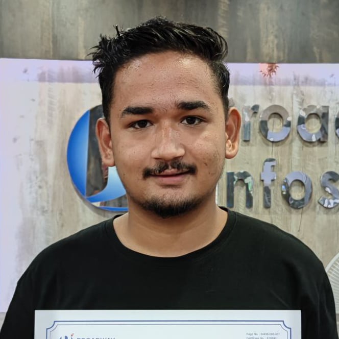 https://broadwayinfosys.com/Successful student from Broadway Infosys Mr. Pragyan Khadka