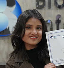 Successful student from Broadway Infosys Ms. Chetana Nath