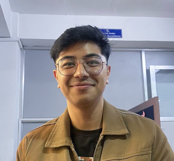 Successful student from Broadway Infosys Mr. Supran Maharjan