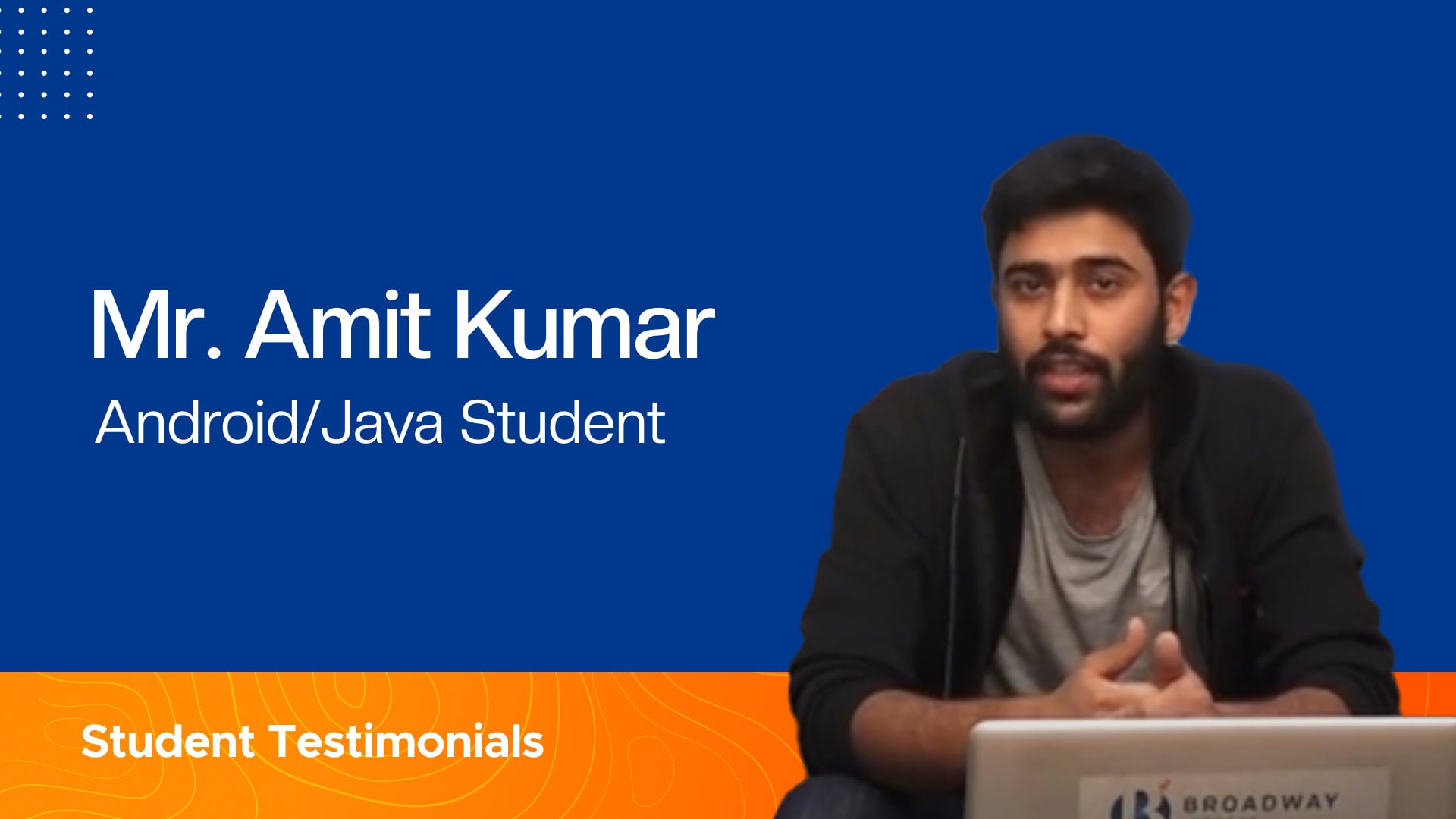 Amit Kumar Testimonials