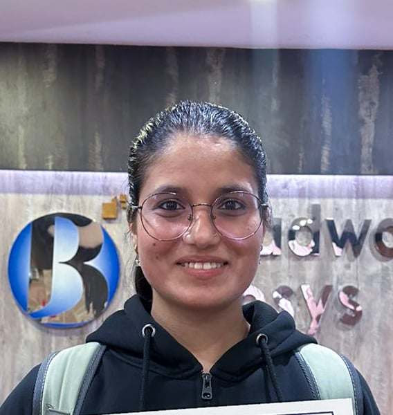 Testimonial from Ms. Aastha Baral